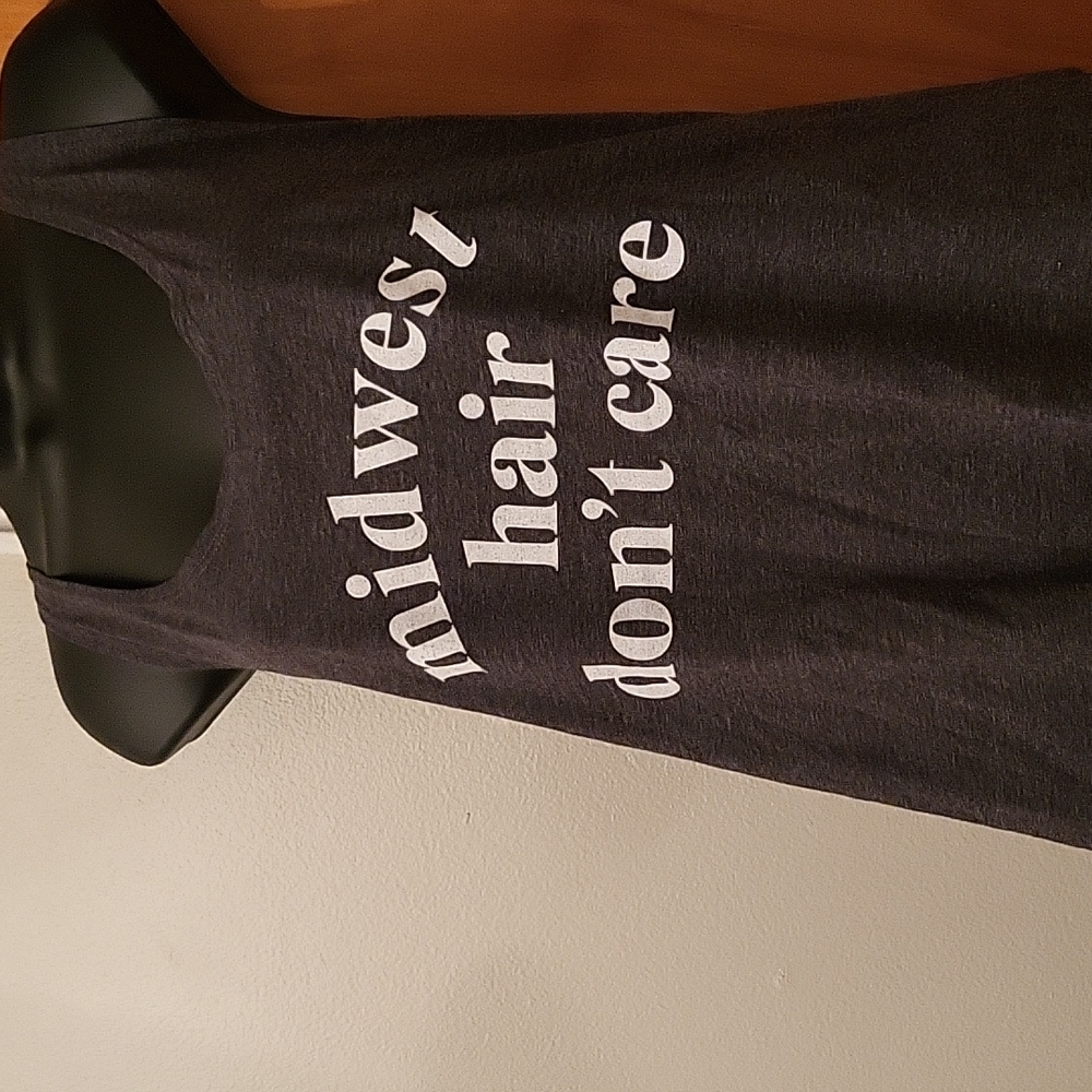 Womens "Midwest Hair Don't Care" Tank Top - Picture 3 of 3